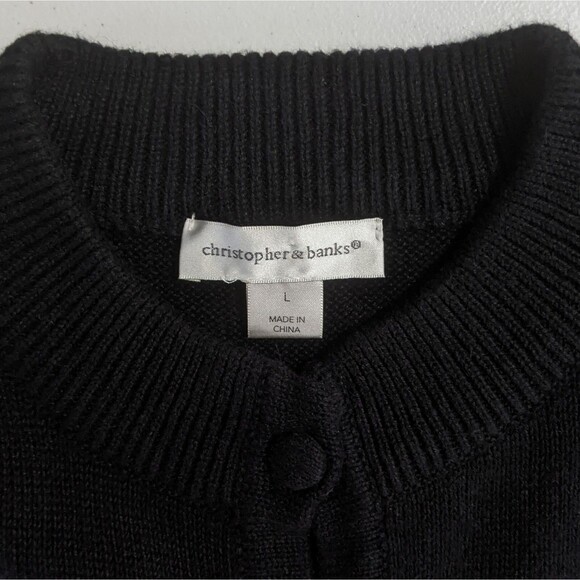 Christmas Sweater Vest Womens L Large Santa Cheetah Zebra Cardigan Reindeer Snow - Picture 8 of 10